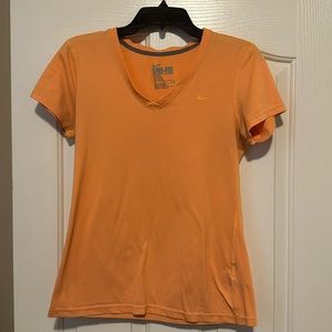 Orange Nike Dri-fit V-neck